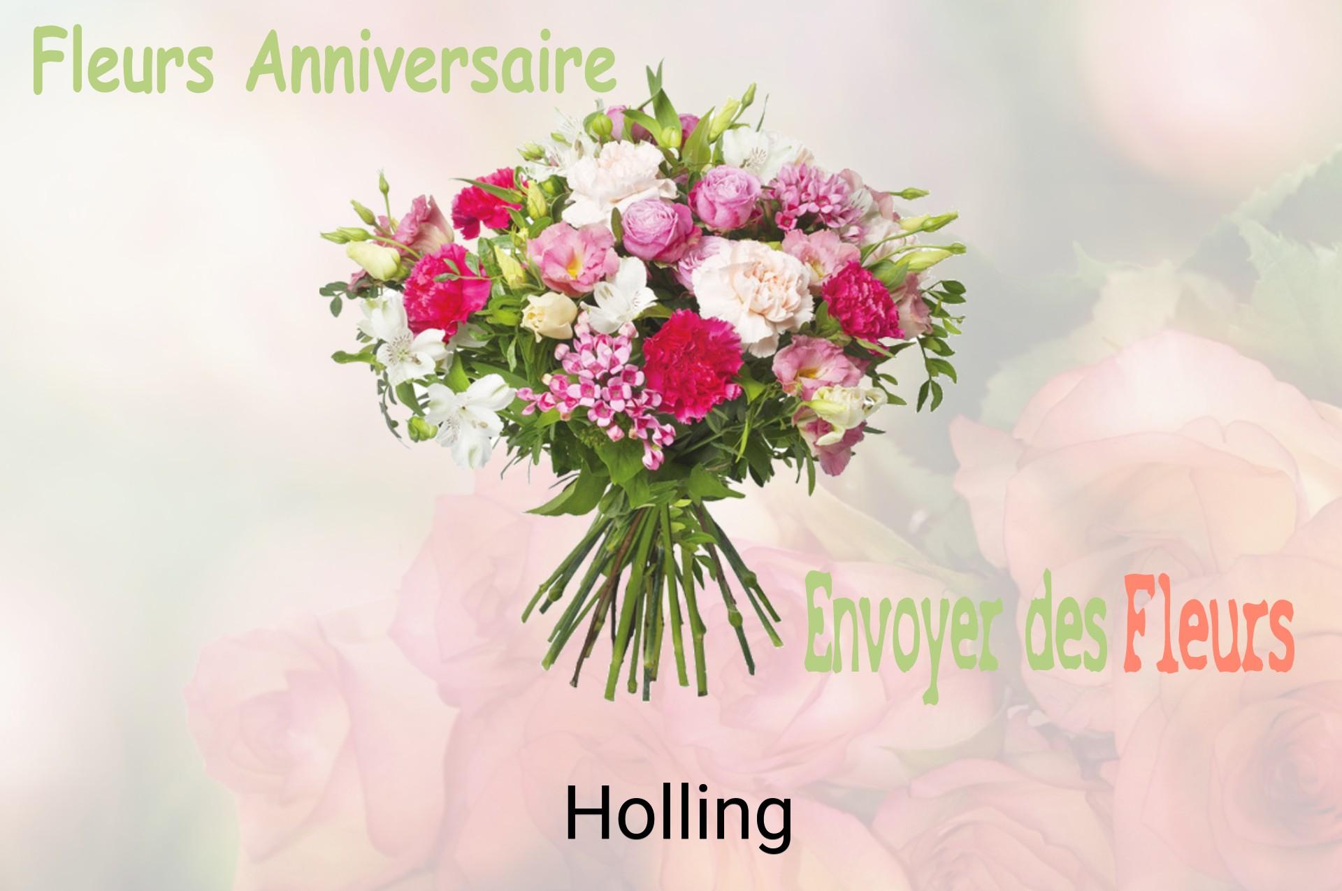 Bouquet de fleurs d’anniversaire livré à Holling